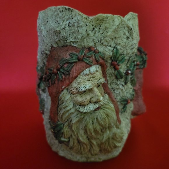 Vintage House of Lloyd Santa Father Resin Candle Holder 1995 - Picture 3 of 12